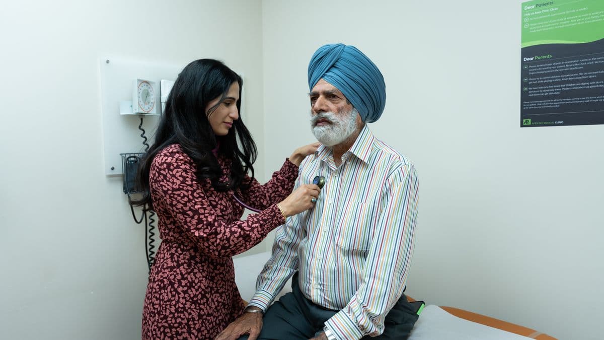 Doctor with a patient at Saroj Hospital (placeholder image)